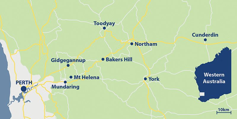 Wheatbelt Towns Map