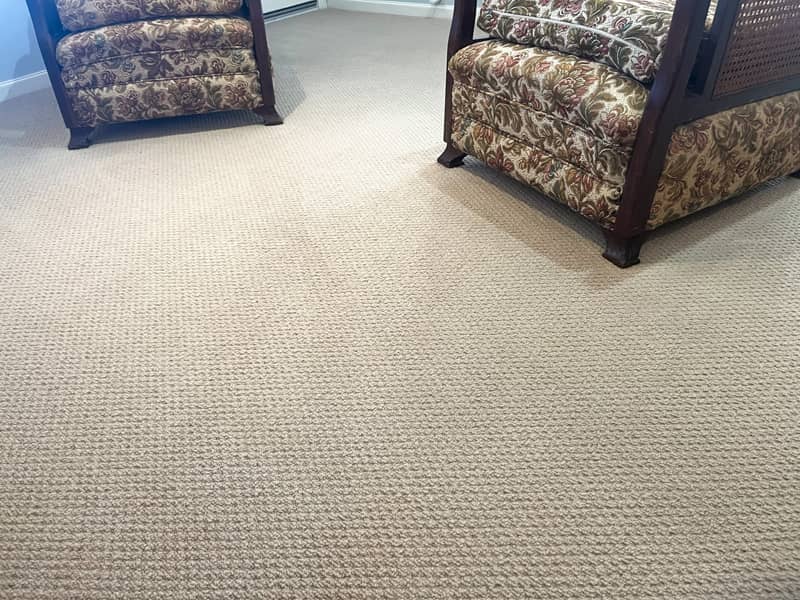 carpet cleaning with chairs